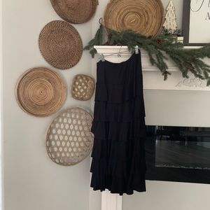 Nuggles black ruffle skirt